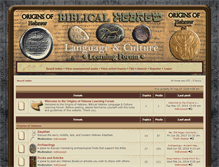 Tablet Screenshot of originsofhebrew.com